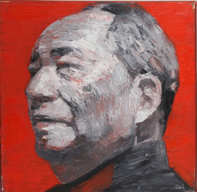 Gao Zengli (1964) - Polyptyque de Mao en rouge et vert