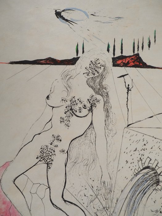 Salvador Dali (1904-1989) - Femme à la fontaine