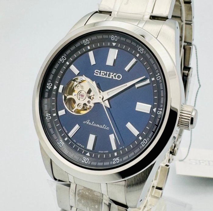 Seiko - Automatic Open Heart Blue Dial - New - Mænd - 2011-nu