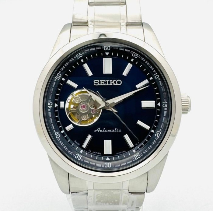 Seiko - Automatic Open Heart Blue Dial - New - Mænd - 2011-nu