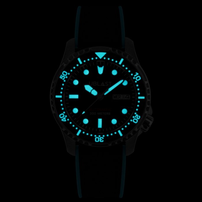 Ublast - Submerged 30 ATM - REF.UBSBM40CBKT - Rubber Strap - Mænd - Ny