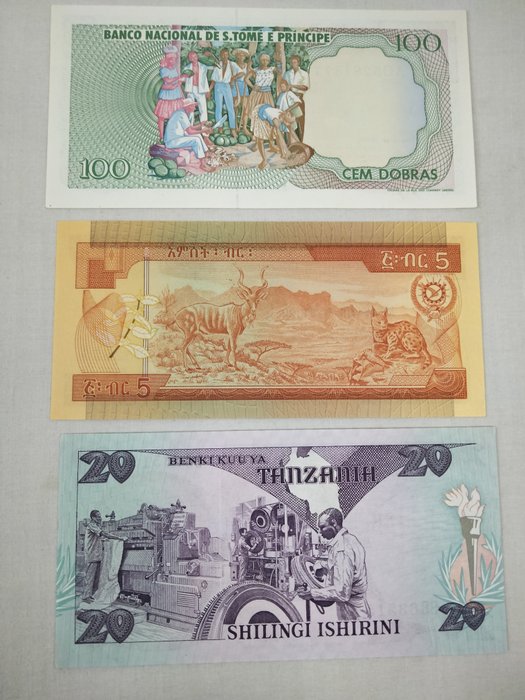 Verden. - 36 banknotes - various dates  (Ingen mindstepris)