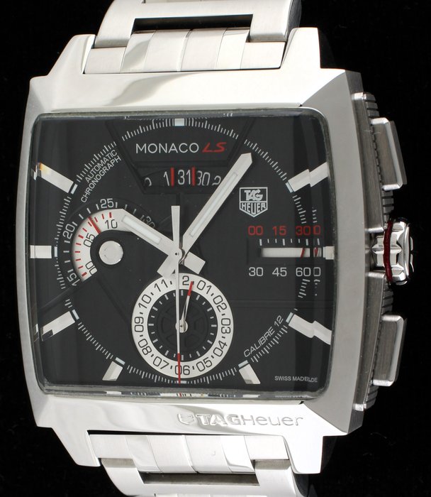 TAG Heuer - 'Monaco LS' - Automatic Chronograph - Ref. No: CAL2110.BA0781 - Mænd - 2012