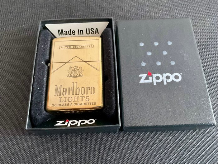 Zippo - Marlboro - Lommelighter - Messing