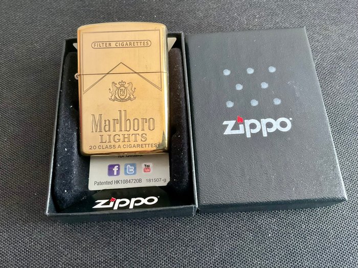 Zippo - Marlboro - Lommelighter - Messing