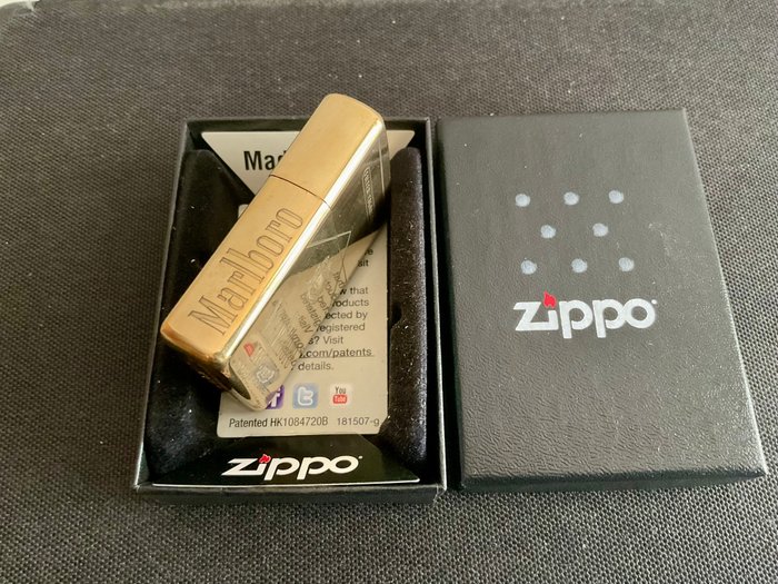 Zippo - Marlboro - Lommelighter - Messing