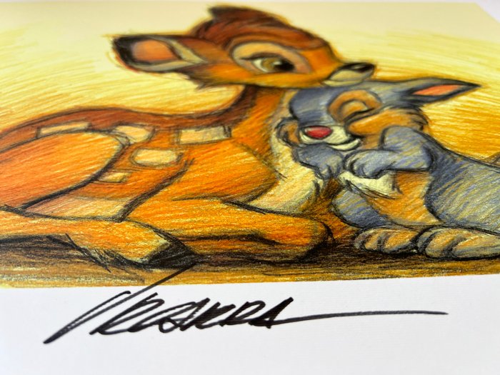 Joan Vizcarra - Bambi  Thumper - Hand Signed