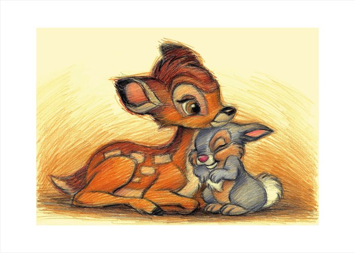 Joan Vizcarra - Bambi  Thumper - Hand Signed