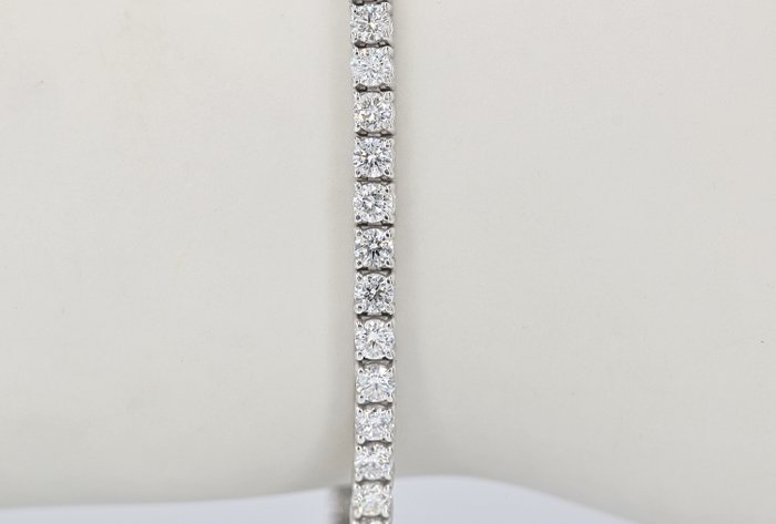 Armbånd - 18 kraat Hvidguld -  4.47ct. tw. Diamant (Natur)