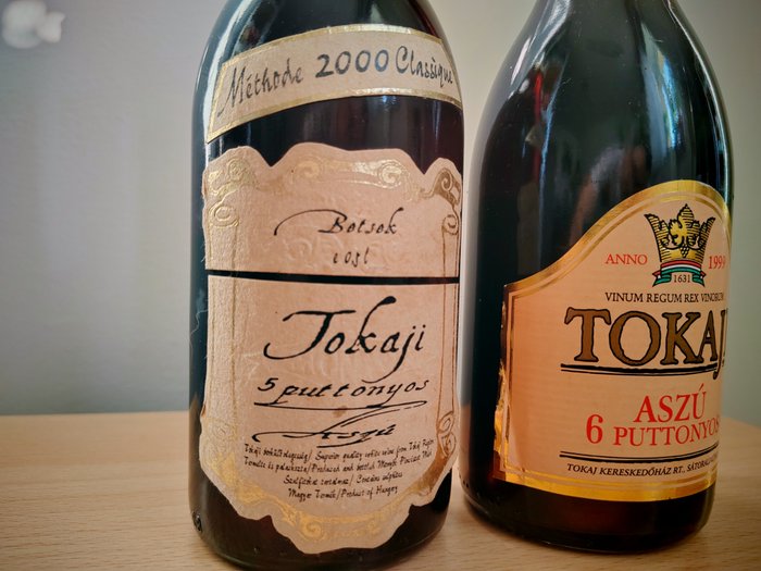 Tokaji Méthode 2000 Classique Botsok 5 Puttonyos, Tokaji Aszú 6 Puttonyos 1999 - Tokaj 5 Puttonyos, 6 Puttonyos - Jennies (0,5 L)