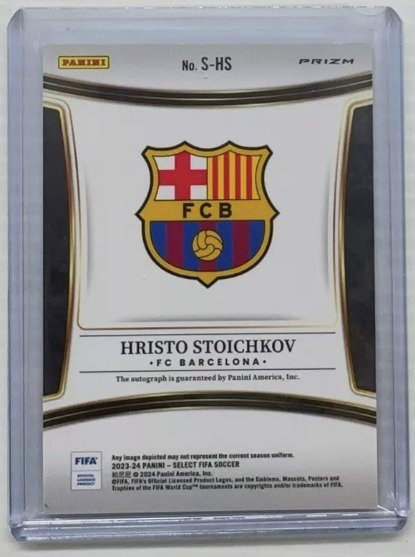 2024 Panini Select Hristo Stoichkov #S-HS - Autograph - Silver Prizm - 1 Card - Næsten så god som ny (NM)