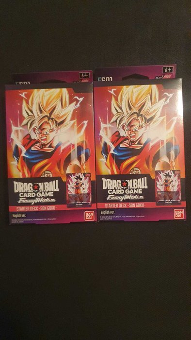 Bandai - 2 Sealed deck - 2x starter Deck FS01 Son Goku