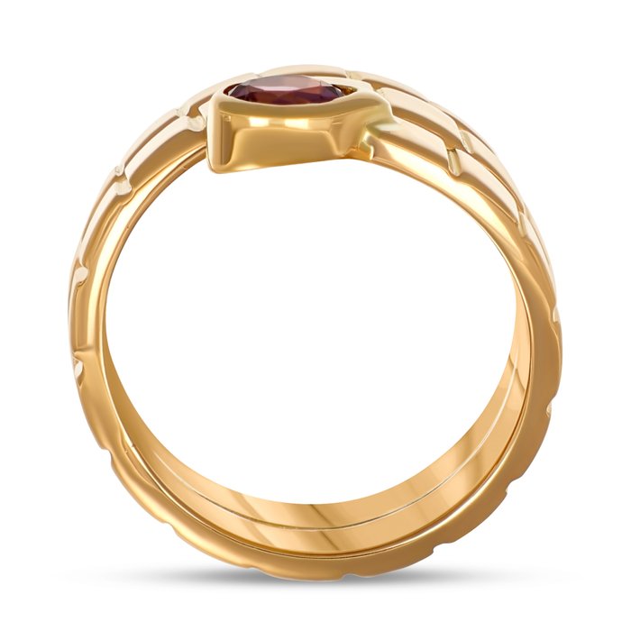 Ring - 18 kraat Gulguld -  0.60ct. tw. Rubin