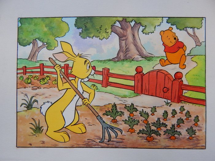 Disney artist - 1 Original colour page - Disneyland Magazine - Winnie the Pooh