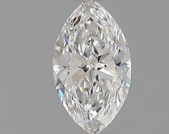 1 pcs Diamant  (Natur)  - 040 ct - Marquise - E - VVS2 - Gemological Institute of America (GIA) - *EX VG*