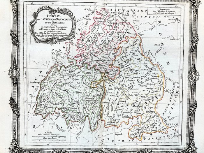 Tyskland - Bavière, Franconie, Palatinat, Souabe, München; Louis-Charles DESNOS - Cercle de Bavière, de Franconie et de Souabe - 1781-1800