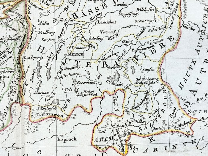 Tyskland - Bavière, Franconie, Palatinat, Souabe, München; Louis-Charles DESNOS - Cercle de Bavière, de Franconie et de Souabe - 1781-1800