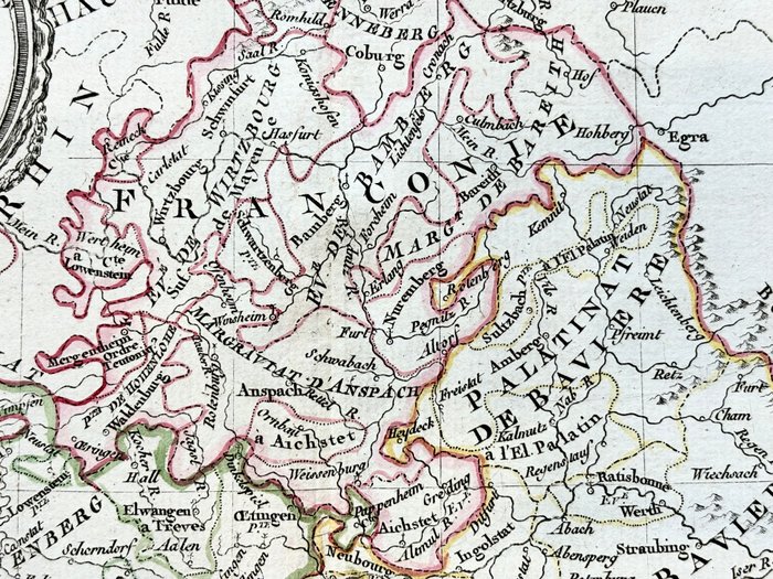 Tyskland - Bavière, Franconie, Palatinat, Souabe, München; Louis-Charles DESNOS - Cercle de Bavière, de Franconie et de Souabe - 1781-1800