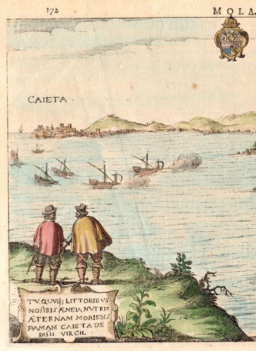 Italien - Mola di Gaeta, Formia, Latina; Hondius - Calatia - 1627