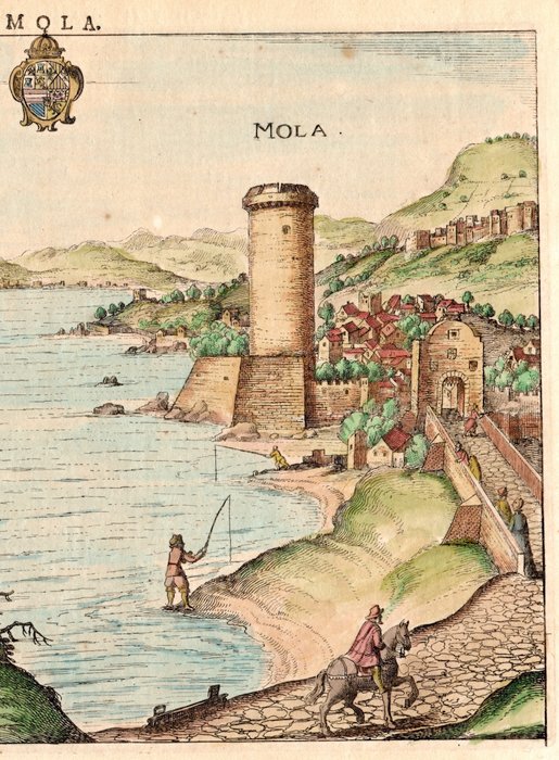 Italien - Mola di Gaeta, Formia, Latina; Hondius - Calatia - 1627