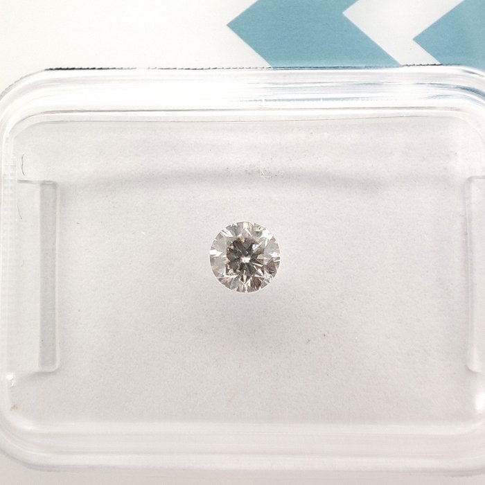 Ingen mindstepris - 1 pcs Diamant  (Natur)  - 0.18 ct - Rund - I1 - International Gemological Institute (IGI) - Q-R