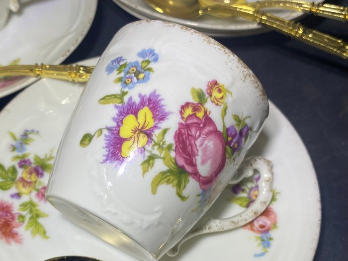 Limoges - Kaffesæt - Blødt porcelæn