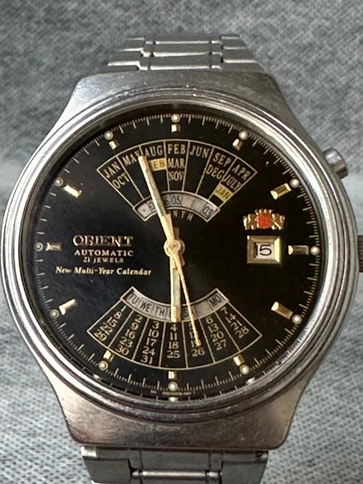 Orient - Orient College Perpetual Multi Year Calendar Watch Automatic - Ingen mindstepris - Mænd - 1970-1979