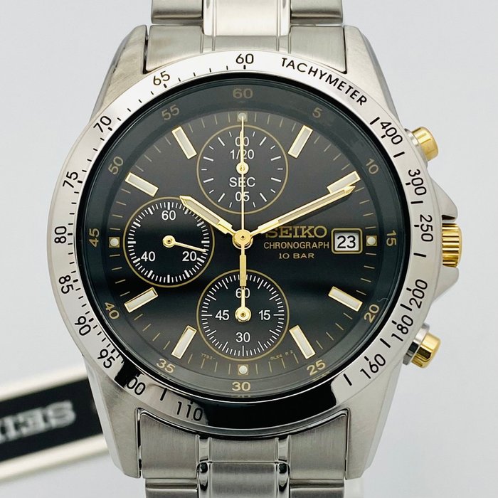 Seiko - Seiko Chronograph Black Dial - Ingen mindstepris - Mænd - 2011-nu