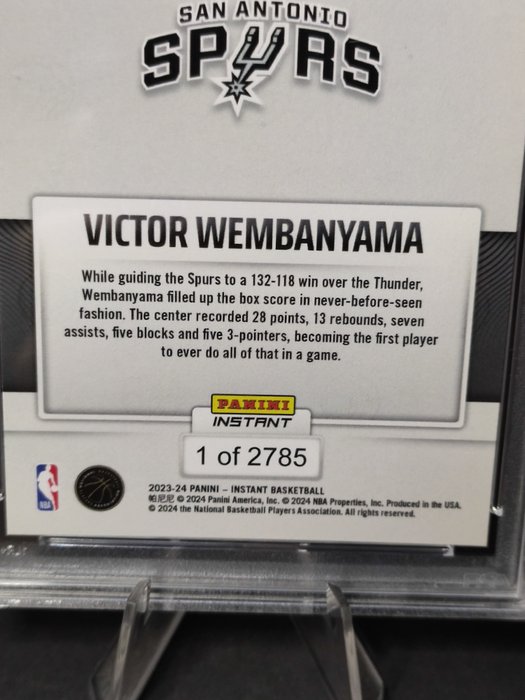 2023 Panini Instant NBA Victor Wembanyama #384 PSA 10 - 1 Graded card