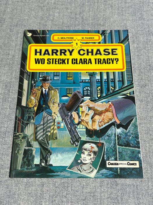 Harry Chase with sketch and signature by W. Fahrer - Harry Chase - 5 Signed comic - Flere udgaver