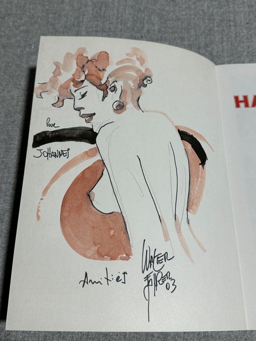 Harry Chase with sketch and signature by W. Fahrer - Harry Chase - 5 Signed comic - Flere udgaver