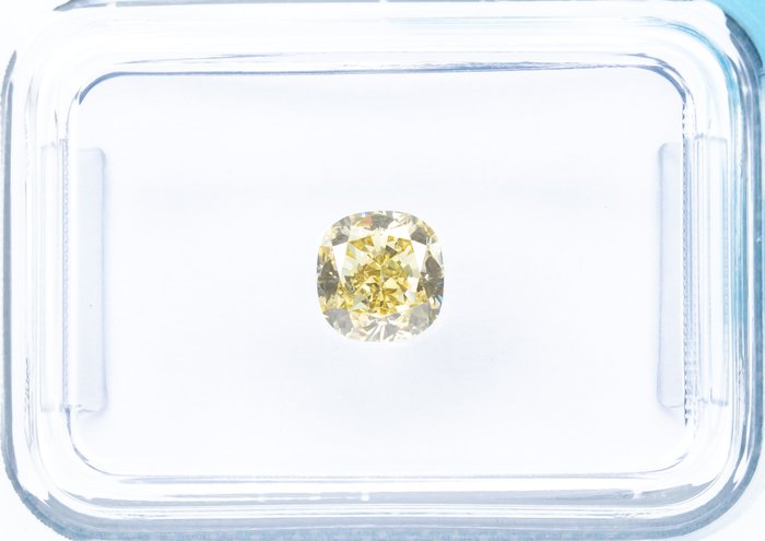 Ingen mindstepris - 1 pcs Diamant  (Naturfarvet)  - 0.67 ct - Pude - Fancy Brunlig Gul - VS1 - International Gemological Institute (IGI)