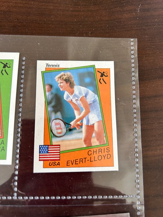 Panini - Supersport - Lewis/Piquet/Cris Evert/Navratilova etc - 9 Loose stickers