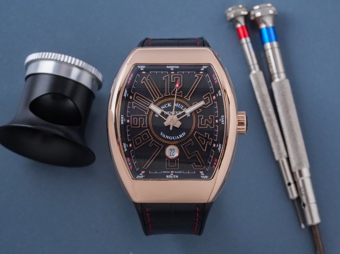 Franck Muller - Vanguard 18k Rose Gold - V 45 SC DT 5N NR - Mænd - 2011-nu