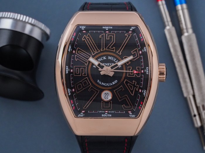 Franck Muller - Vanguard 18k Rose Gold - V 45 SC DT 5N NR - Mænd - 2011-nu