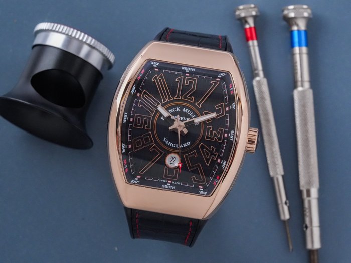 Franck Muller - Vanguard 18k Rose Gold - V 45 SC DT 5N NR - Mænd - 2011-nu