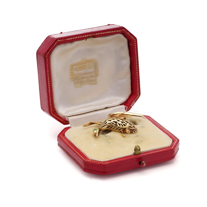 Cartier - Broche Cartier Goose Bird i 18 karat guld