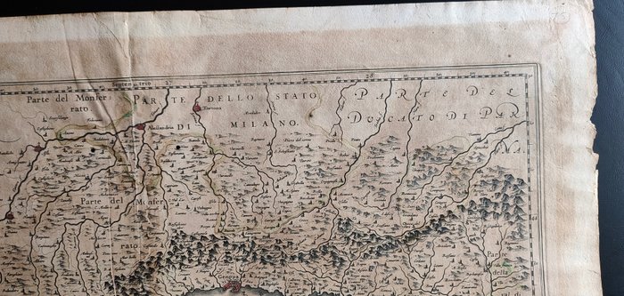 Italien - Ligurien; Blaeu - Liguria o stato della repubblica di Genova - 1621-1650