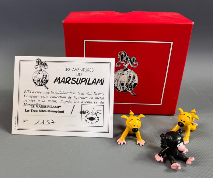 Pixi - Franquin - Figur - Figurines Les trois bébés marsupilamis - Metal