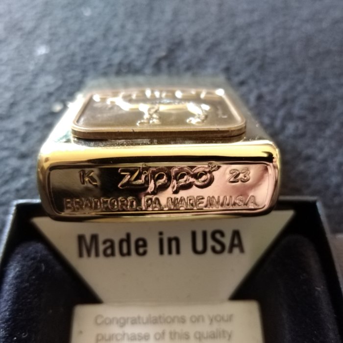 Zippo - Camel Zippo - golden brass case - high polished - new - Lommelighter - Stål (rustfrit)