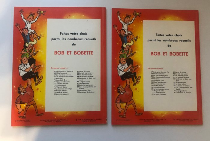 Bob et Bobette - 6x B - 6 Album - Genoptryk - 1968/1969