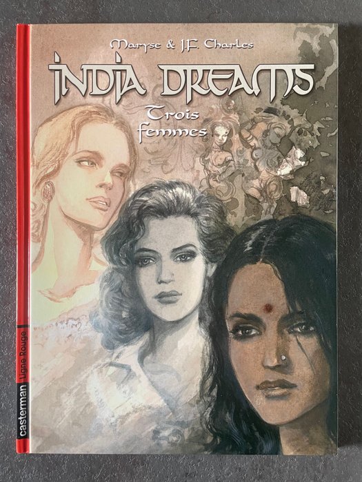 India Dreams T5 - Trois Femmes + dédicace couleur - C - 1 Album - Første udgave - 2005