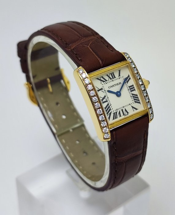 Cartier - Tank Française 18K Gold Diamond - Ref. 2385 - Kvinder - 2000-2010