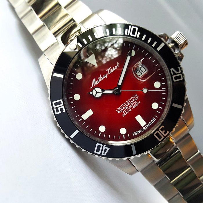 Mathey-Tissot - Swiss Automatic - Limited Edition - Red Sea Diver - Mænd - Ny