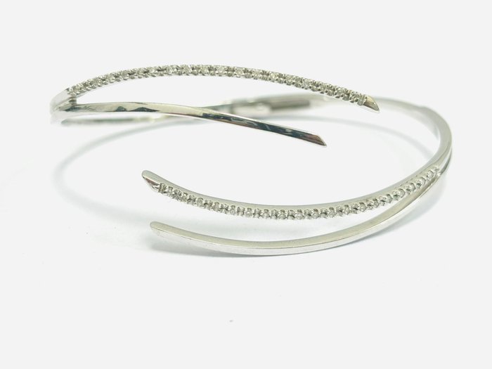 Estrò - Armbånd - 18 kraat Hvidguld -  0.50ct. tw. Diamant (Natur)  - Fremstillet i Italien