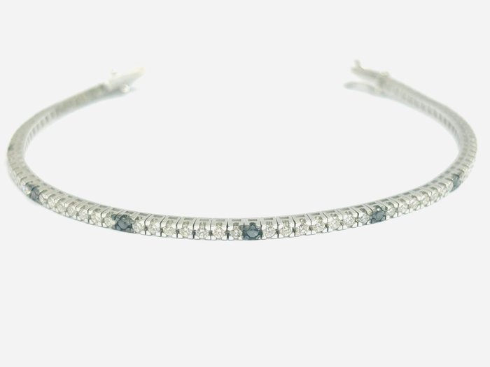 Tennisarmbånd - 18 kraat Hvidguld -  2.13ct. tw. Diamant (Natur)  - Diamant - Fremstillet i Italien