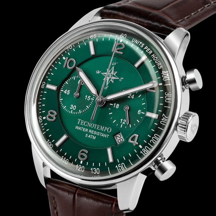 Tecnotempo -  Chronograph - Limited Edition "Wind Rose" - - TT.50.CRRVGR2 (Green) - Mænd - 2011-nu