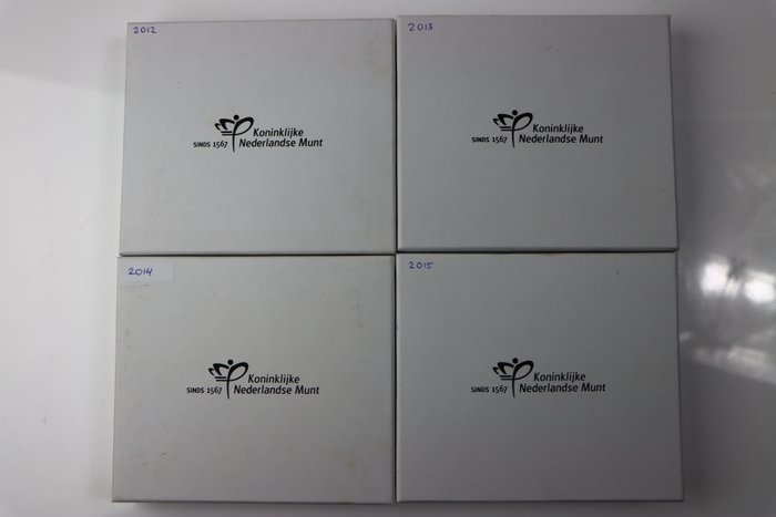 Holland Proof Set 2012//2015 "Nationale Collectie" (Compleet Serie) (4 sets)  (Ingen mindstepris)