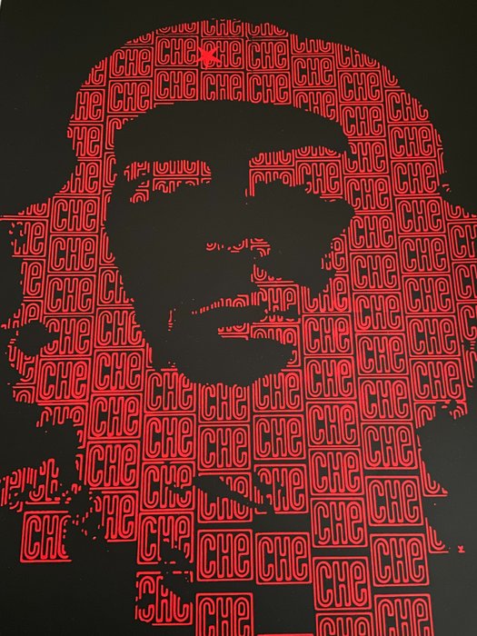 Reinaldo Cabañas (1960). - Che Guevara estilo Banksy. Cuba. Serigrafia realizada manualmente. Edición Limitada de 250 Unidades.