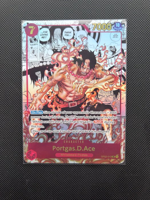 Bandai - 1 Card - One Piece - Portgas.D.Ace - Paramount War